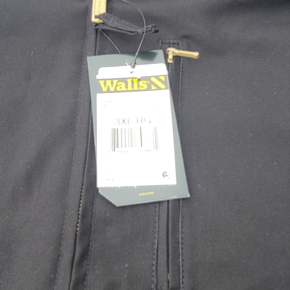 Walls Insulated Bomber Jacket. Black. Pockets, Hoodie with drawing. - Picture 6 of 11